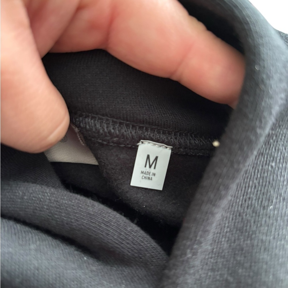 NWT Fear of God Essentials Stretch Limo Black Hoodie- Size Medium - Picture 6 of 7